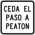 R2-4 Give way to pedestrians