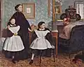 Girls in pinafores, 1860–1862