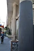 Detail of the columns, facing Paulista Avenue.