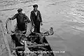 Edward Blondin and Jean Baptiste supply Port Radium with fresh meat.
