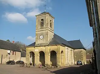 The church in Poiseux