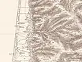 Al-Tira (El Tireh) Palestine Exploration Fund map, 1875