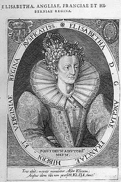 Engraving based on the Oliver pattern of c. 1592