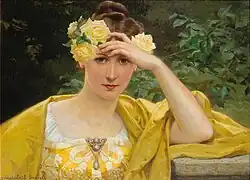 Young girl in yellow
