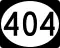 Delaware Route 404 marker