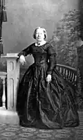 Lagerholm's photography of Emelie Risberg, 1862.