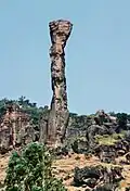 The Anvil of Niekema, a rock formation overlooking the village
