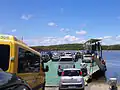 Entrance to the ferry in the Buranhém River between the Arraial d'Ajuda district and Porto Seguro.