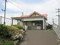 Former ground level station building and entrance to Platform 1, October 2005