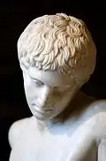 Ephebe Narcissus (detail)