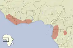 Map of range