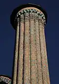 Ceramic decoration on one of the minarets
