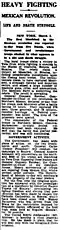 A newspaper clipping from the March 7, 1929, edition of "The Brisbane Courier" concerning the Escobar Rebellion