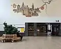 Painting in the hall.