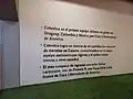 One of the walls of the rival professional dressing rooms in the Estadio Zorros del Desierto.