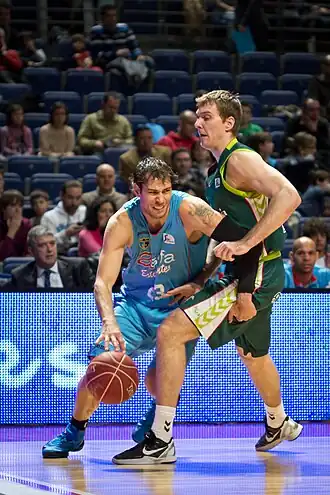 Image 13Carl English and Zoran Dragić competing in February 2013