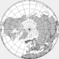 Depiction of the estimated ash cloud at 18:00 UTC on 14 April 2010.