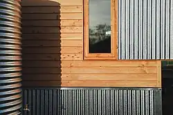Contemporary use of corrugated galvanised iron in architecture (Australia)