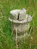 The base of an old sundial