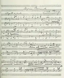 musical manuscript