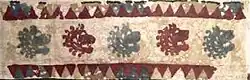 Felt band with Achaemenid-derived lion design. Pazyryk-1 tomb.[28]
