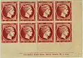 80 lepta imprimatur with the inscription of the printer Ernest Meyer