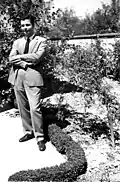 Fikri Alican (age 31) in the summer of 1960 visiting his parents at their home