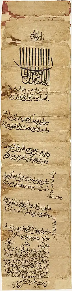 Firman of Muhammad bin Tughluq dated Shawwal 725 AH/September–October 1325. Keir Collection