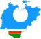 Sakha Flag-Map