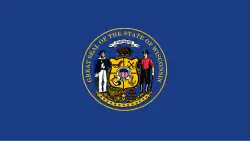 Unofficial 1975 variant featuring more of the state seal.