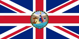 Flag of the governor of Barbados (1870–1966)