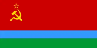 Flag of the Karelo-Finnish Soviet Socialist Republic (1953–1956)