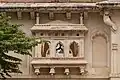 A bay window on Gagan Mahal palace