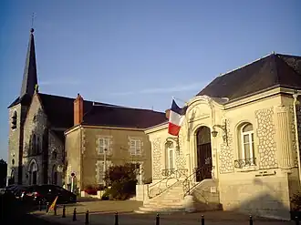 Town hall and church