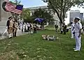 2012 ceremony at the Perry Monument commemorating the Bicentennial of the War of 1812. Cleveland, Ohio.
