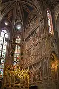 Legend of the True Cross, 1385-1387, south wall of the apse, Santa Croce, Florence