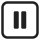 Two congruent black rectangles side-by-side with a space between them