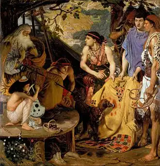 Brown's Jacob and Joseph's Coat (1864) by Ford Madox Brown
