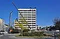 Building during demolition, March 21, 2025
