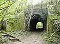 Bridge over former railway, the entrance to the reserve (steps)