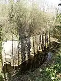 Water-filled ditch