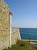 West side wall.