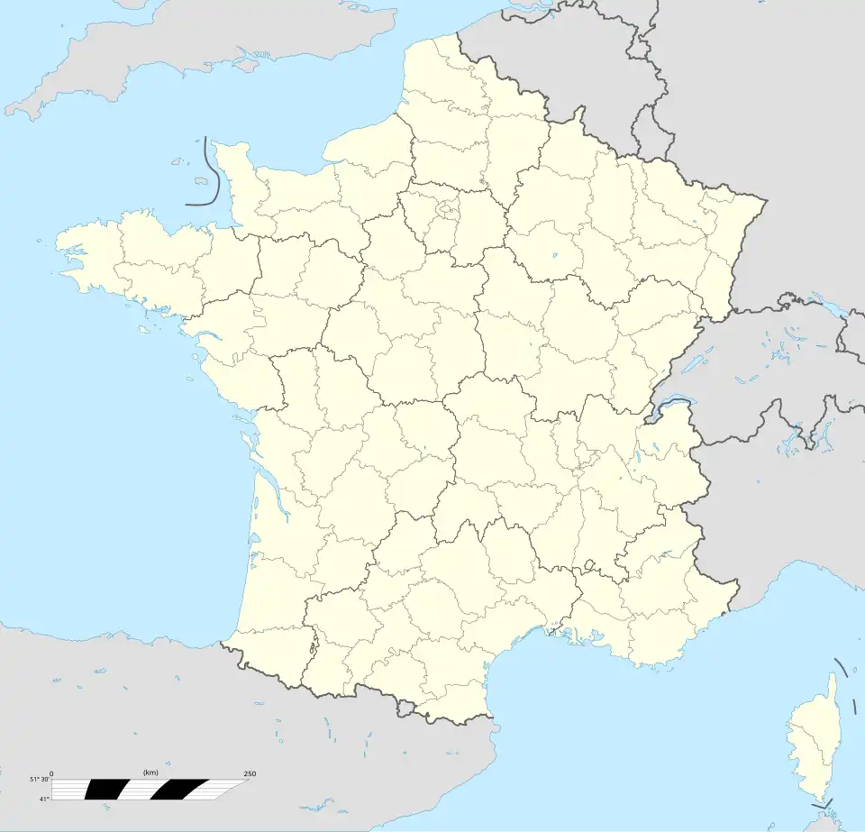 Map showing the location of Pech Merle