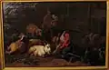 Shepherds with sheep and goat