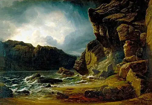 Liensfiord Lake, Norway by Francis Danby