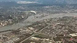 Aerial view of Brownsville