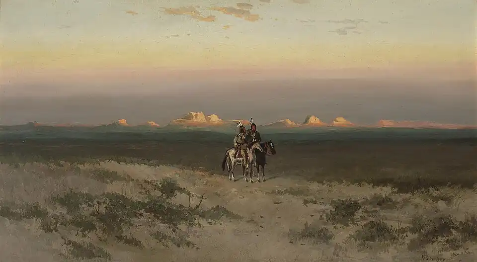 Two Indians in the Utah Desert