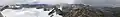 Panorama from the summit of Fremont Peak, Wyoming (13,751'). "I sprang upon the summit, and another step would have precipitated me to an immense snow field five hundred feet below." - from Fremont's report, 1842.