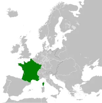 The Kingdom of France in 1839