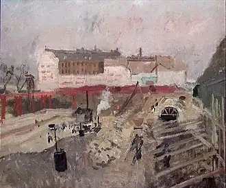 Gare d'Orleans in Paris under Construction 1898